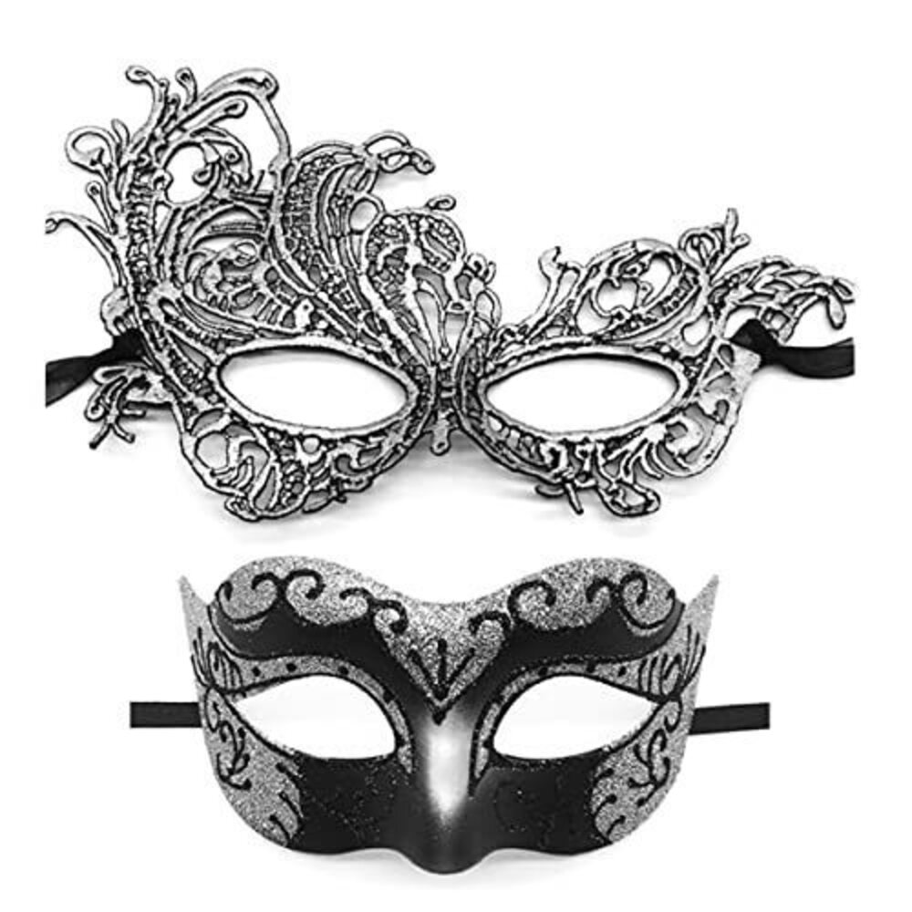 9651 Masquerade Mask for Couples Lace Eye Mask Venetian Carnival Halloween